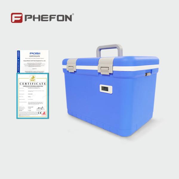 Portable Vaccine & Medicine Cooler Box, Cold‑Chain Isothermal Storage Case with Digital Temp Display, Temperature‑Maintaining Carrier for Biochemical Reagents, Clinical Specimens for Field Sampling an