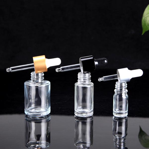 Gold Top Essential Oil Child Proof Glass Dropper Bottles For 20Ml Capacity