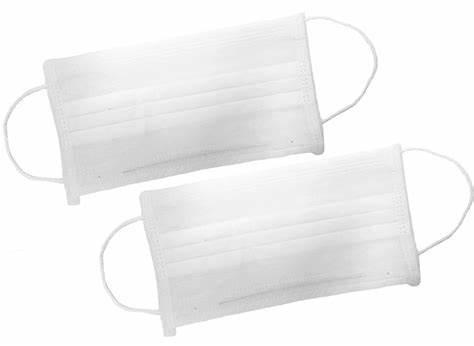White 3 Ply Disposable Face Mask For Dust Free Workshop / Food Industry