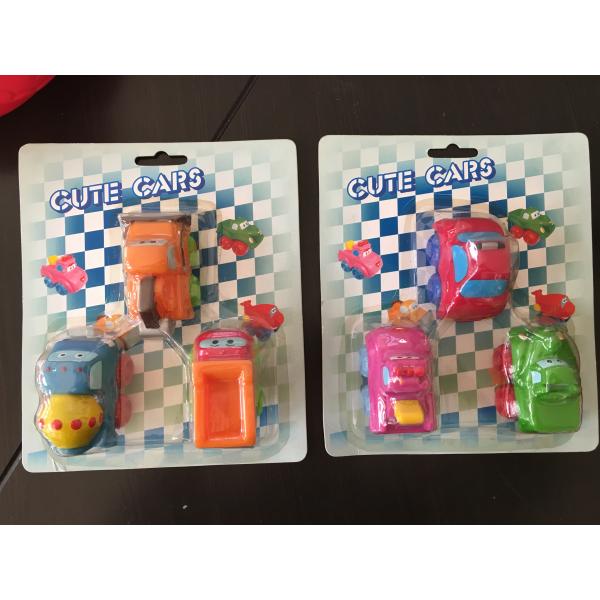 Vinyl Pushing Inertia Vehicle Toys Custom Pull-back racer car toys Pullback truck vinyl toy