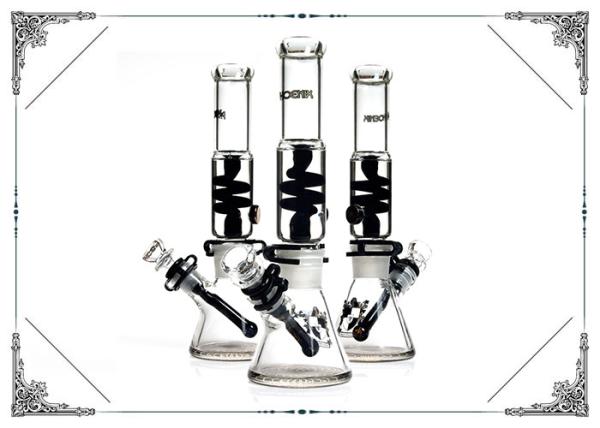 PHOENIX STAR Freezable Coil Beaker Bottom Glass Bong Smoking Water Pipe