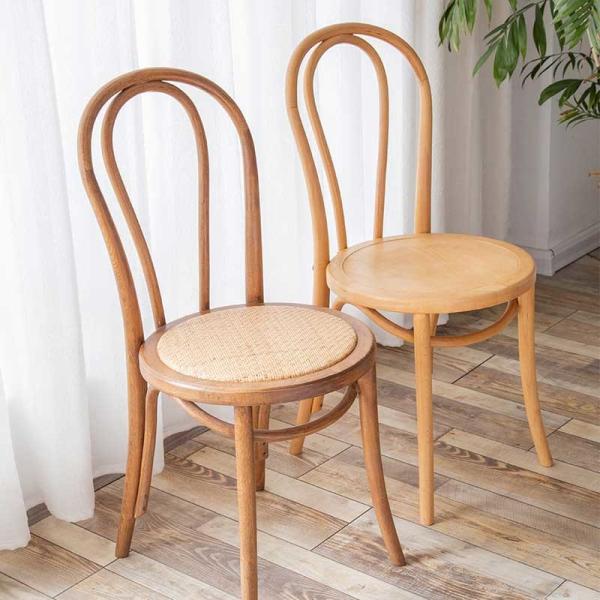 Café Thonet Bentwood que janta a mobília exterior de madeira Bent Seat Nordic da cadeira