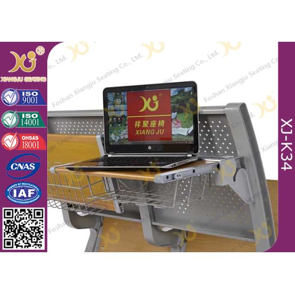Eco - Friendly Aluminum Alloy School Desk And Chair With Wood Table Aluminum Hinge