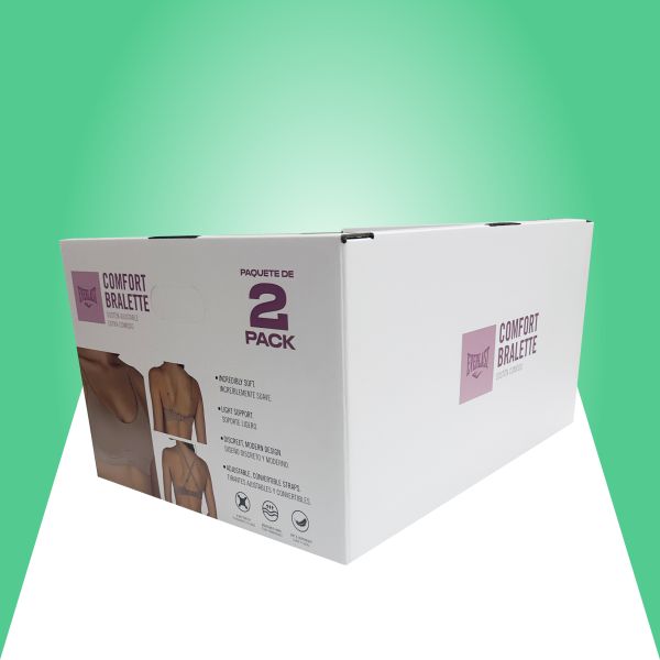 50 Units Per Carton Durable Cardboard PDQ Tray Display with 4 Trays Stacking Up and 80kgs Loading Capacity for Retail Merchandising