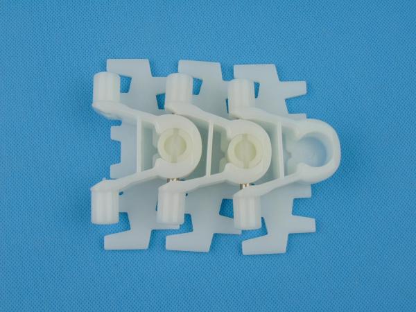 FLEXIBLE CONVEYOR CHAINS PLASTIC PLAIN FLEXIBLE CONVEYOR TOP CHAINS XL103 ACETAL WHITE