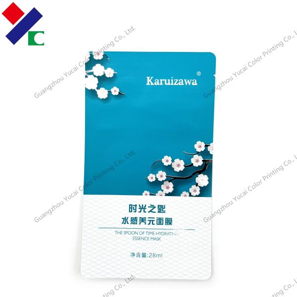 Штейновая зеленая печатая сумка маски Kraft мешка уплотнения 3 сторон белая бумажная лицевая