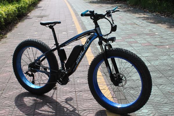 26 Inch Electric Snow Bike , Battery Powered Bicycles Max Speed 35KM/H