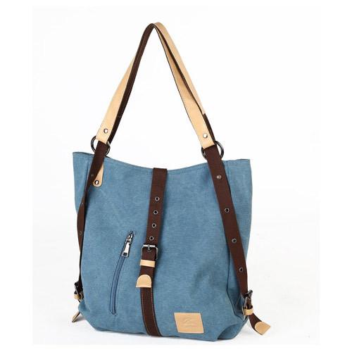 Canvas fashion ladies handbag tote bags customize wholesale handbags and backpacks