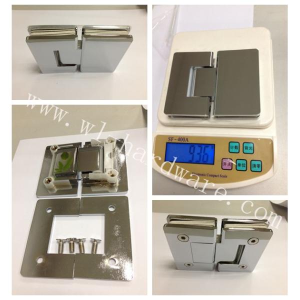180 degree 304 bathroom shower door stainless steel glass clamp & glass door hardware fittings WL-8003