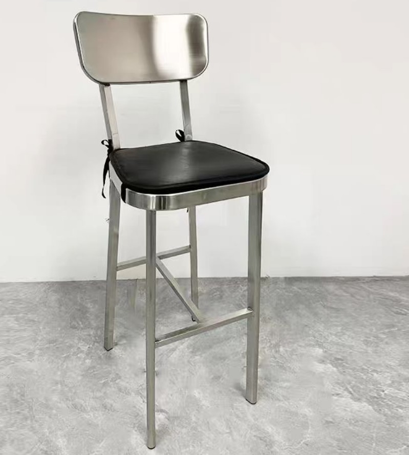 Ergonomic Heavy Duty Lab Stools Rust Proof Stainless Steel Cleanroom Stools Height Adjustable
