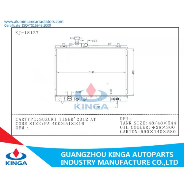 SUZUKI TIGER 2012 AT SUZUKI Radiator Plastic Tank Thickness 16mm