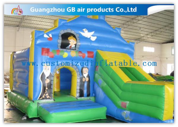 Customized Small Inflatable Bouncy Castle With Slide for Indoor Party
