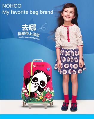3D Cartoon Hard Shell Kids Suitcase , Kids Travel Luggage Outside Trolley