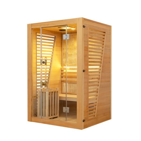 2 Person Red Cedar Steam Sauna Room Indoor Sauna House 6000w