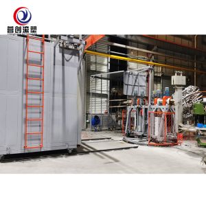 YINGCHUANG Independent Industrial PLC Bi-Axial Shuttle Rotomolding Machine with Large Insulated Oven for LLDPE Plastic Buckets & Water Tanks