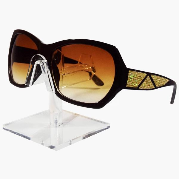 Rectangular Eyeglasses Sunglasses Stand Rack Holder Glass Floor Display Case Eyewear