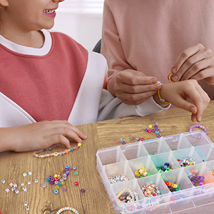 Girds Clear Plastic Organizer Box Storage For Washi Tape Tackle Box Jewelry Crafts Organizer, Container