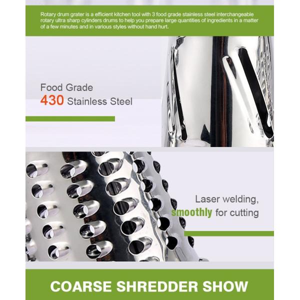 Green Rotary Cheese Grater The Perfect Addition to Any Kitchen for Shredding Vegetables