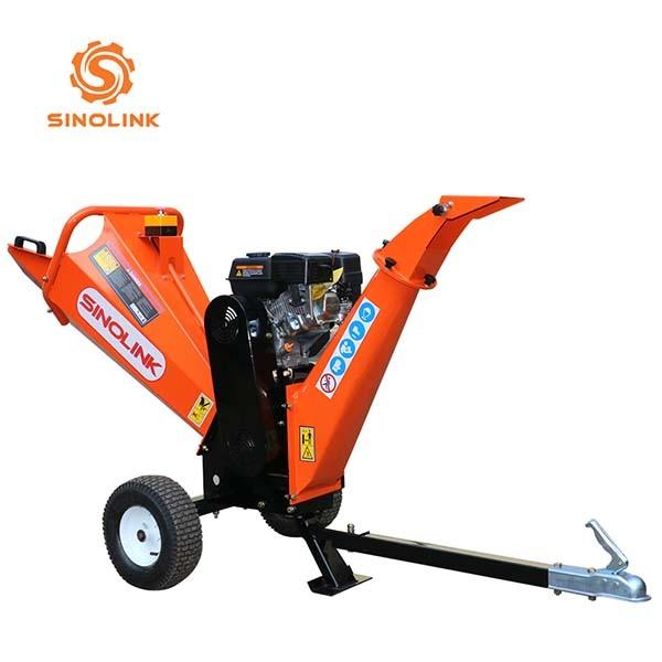 4  7hp Kohler Petrol Garden Wood Chipper Machine For Trees 350mm Roller Gasoline Engine