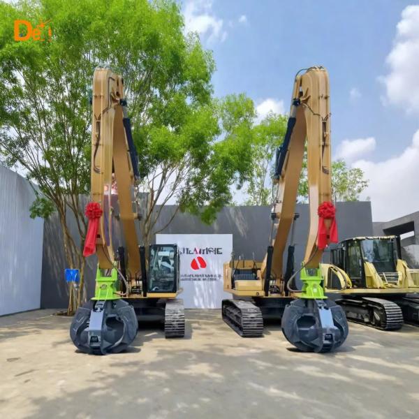 Grappin hydraulique rotatif pour pelle excavatrice avec 4 ou 5 griffes pour écorces d'orange