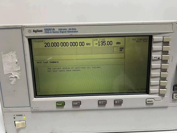 PSG-A Signal Generator RF Signal Generator 20 GHz High Power Agilent E8251A