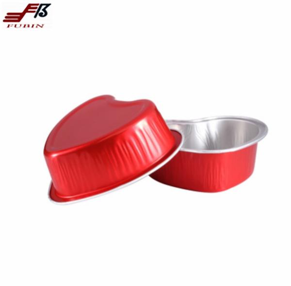Heat Sealable Color Household Aluminum Foil Baking Cups For Cake