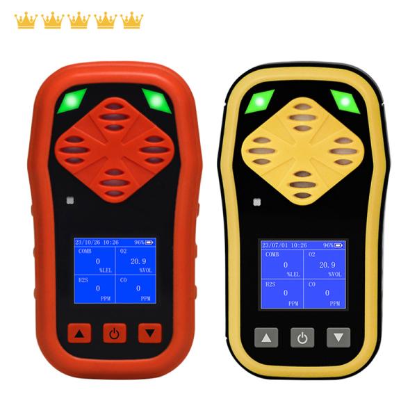 4 In 1 CO O2 H2S EX Portable Pump Suction 4-in-1 Gas Detector IP67 ATEX Explosion-proof Certification