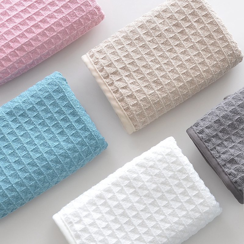 80% Polyester 20% Ployamide Big Waffle Towel 400gsm 40x70cm Microfiber Cloth For Bathing