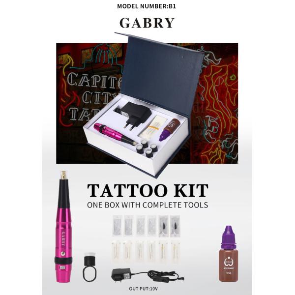 Professional Permanent Makeup Machine Kit for Lip Eyebrow Tattoo Complete Box