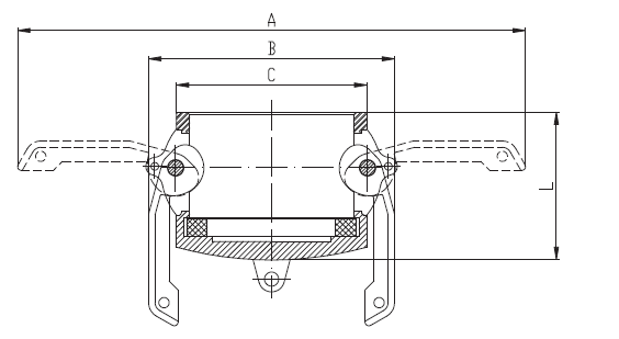 Замок кулачка 1 дюйма к 6 дюймов быстро соединяет низкое давление ИСО9001