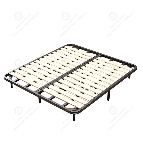 Large Size Foldable Furniture Spare Parts Metal Frame for Double Bed 1.8m Long Tatami Bed Frame