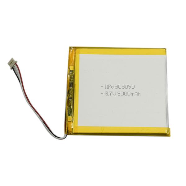 Блок батарей 308090 Lipo 3,7 v 3000mah полимера лития IEC UN38.3