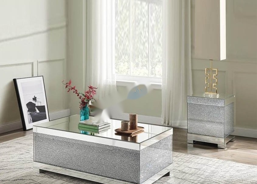 MDF 120X70X46CM mirror top coffee table Mirror Center Table For Living Room