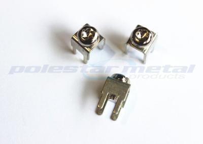 Custom 6-32 x 1/4 Brass Nickel Plated PCB Screw Terminal With Color Head Binding Screws