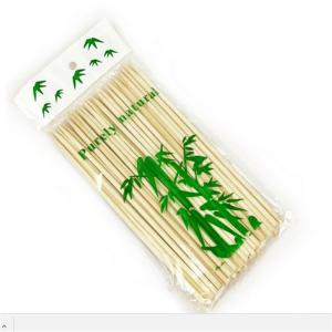 Bâtons en bois adaptés aux besoins du client de barbecue de 40cm, brochettes en