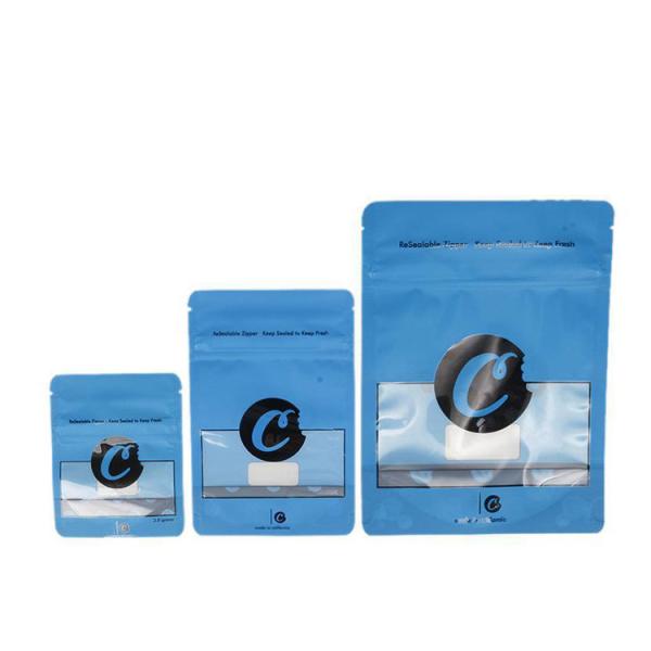 сумки 3.5g Mylar само- герметизируя для логотипа печений Resealable изготовленного на заказ