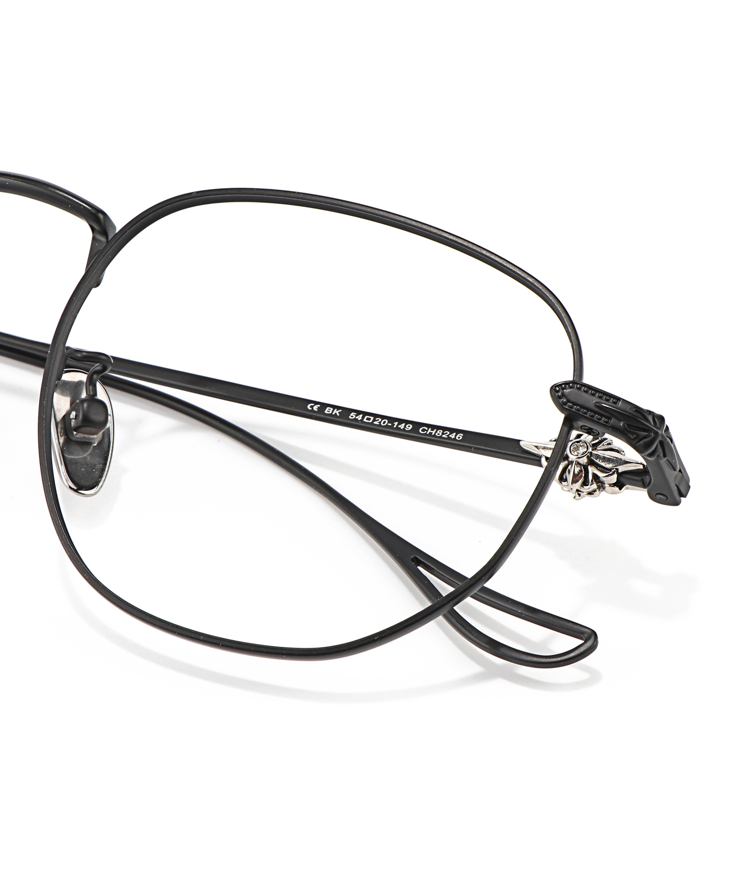 Classic High-end Titanium Metal Butterfly Black Optical Presbyopia Solid Lightweight Glasses Factory Verified Eyewear Merchants