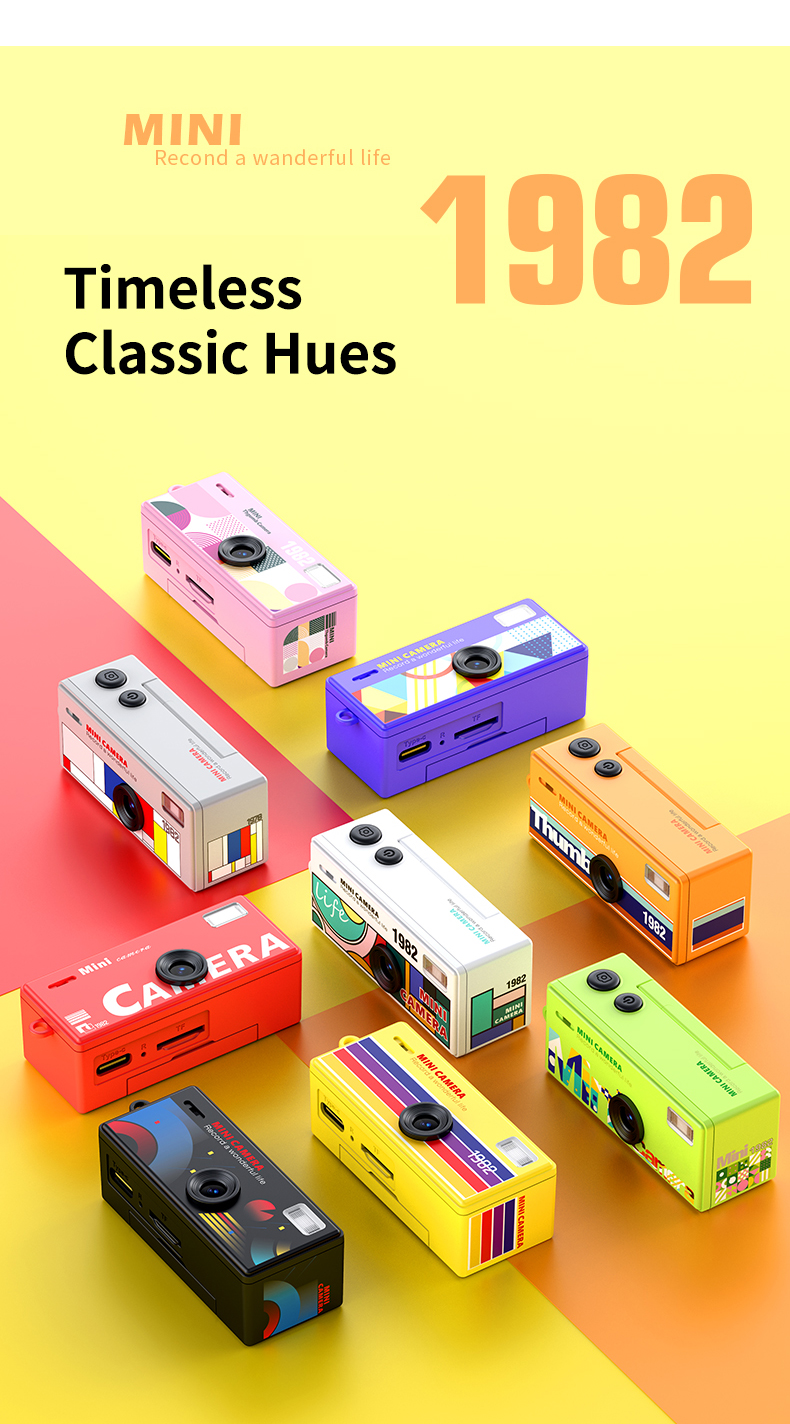 DLC Kids Mini Flip Screen Thumb Camera HD Small Portable Pocket Camera Student Recording Camera