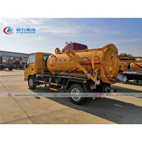 Тележка всасывания вакуума двигателя дизеля 3000L 3m3 ISUZU 100P