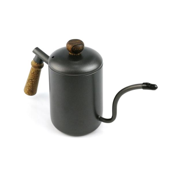 Long Narrow Spout Matte Black Pour Over Kettle Hand Drip Coffee Pouring Kettle Tea Pot