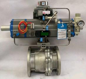 3 Way Pneumatic Ball valve，Three Stage Actuator Valve
