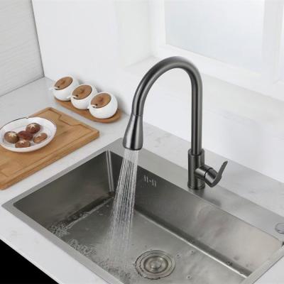 SONSILL Stainless Steel Kitchen Faucet with Lever Handle Modern Style