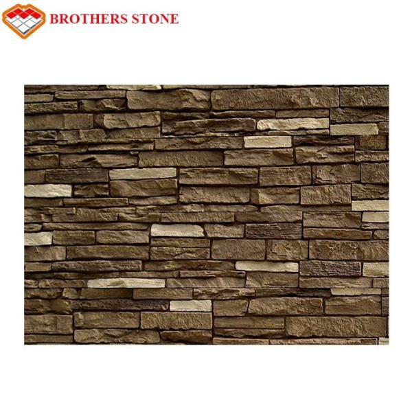 Solid Surface Laguna Faux Stone , Cappuccino Cluture Stone Panels