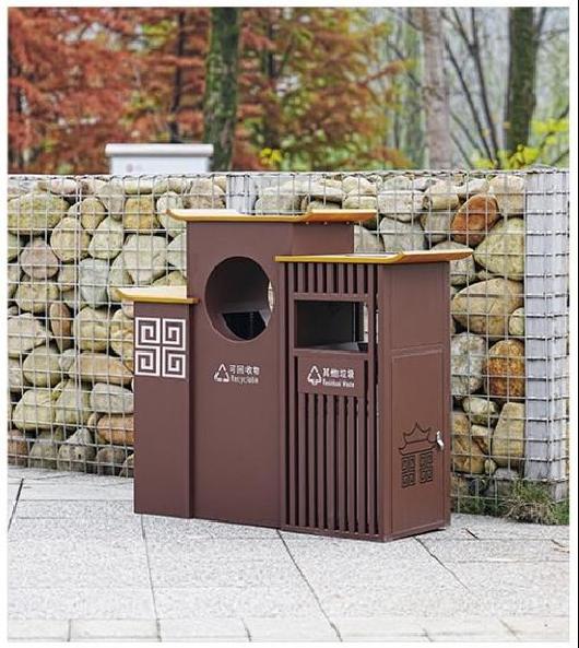 Eco-Friendly Freestanding Custom Trash Can for Recycling