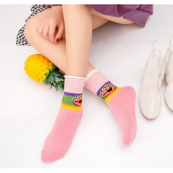 Trendy Funny Women's Novelty Socks With Jacquard / Printing / Embroidery Pattern