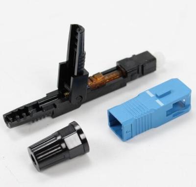 50mm Fiber Optic Fast Connector SC UPC Embedded Single Mold