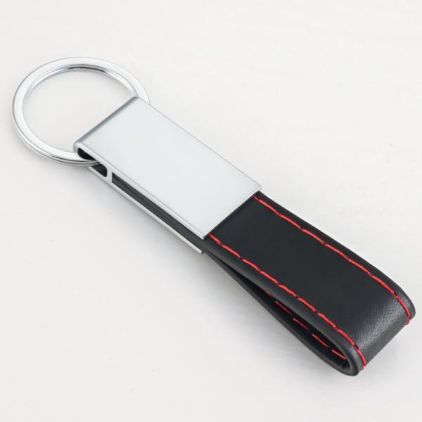 wholesale personalized logo lanyard gifts leather initial  keychains ornament pu genuine leather keyring