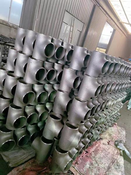 Q235 Q215 Carbon Steel Tee ANSI A234 WPB 1/8 To 2 Hot Galvanizing