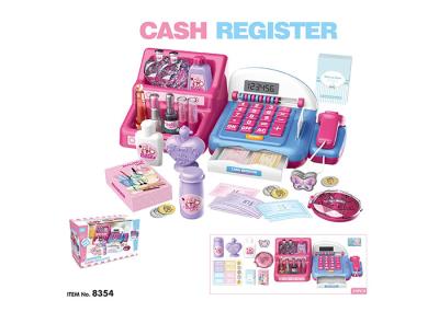 14  Beauty Sets Pretend Shopping Cashier Children's Play Toys W / Caculation LED Screen 19Pcs