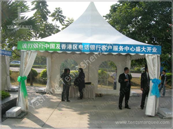 Outdoor Aluminum Frame High Peak Tents , Pagoda Corporate Event Tent